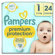 PAMPERS COUCHE PREMIUM PROTECTION TAILLE 1 (2-5KG) - 22