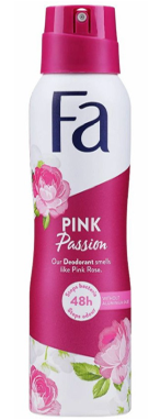 DEO FA PINK PASSION FLORAL DE ROSE 150ML - Blaiche