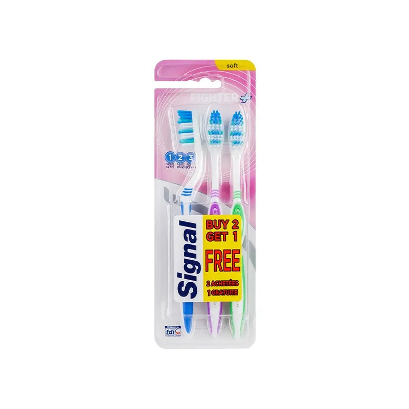 BROSSE A DENT SIGNAL FIGHTER+ SOFT TOOTHBRUSH UNISEX