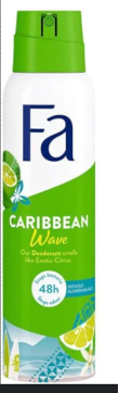 DEO FA CARIBBEAN EXOTIQUE DE CITRON VERT 150ML - Blaiche